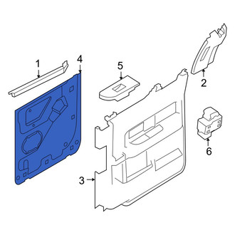Ford OE - Rear Left Door Water Deflector