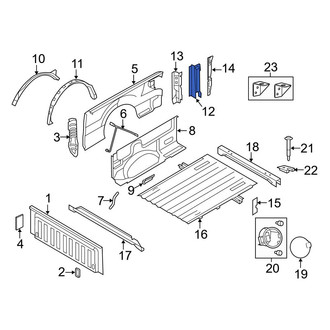 Ford OE - Rear Left Truck Bed Panel Reinforcement