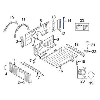 Ford OE - Left Truck Bed Panel Brace