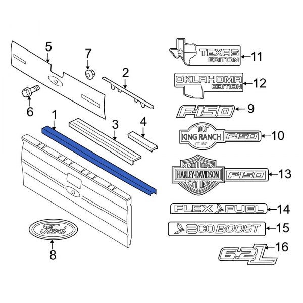 Tailgate Molding