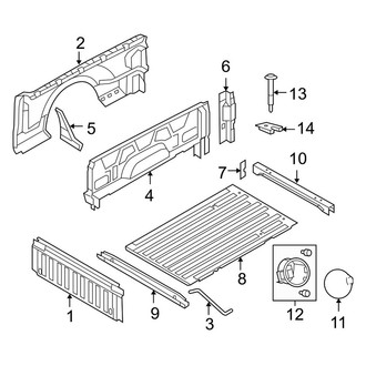 Ford OE - Pick Up Box - Front & Side Panels (Box)