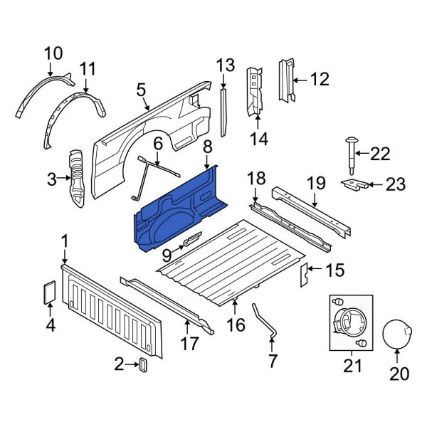 Truck Bed Panel Reinforcement