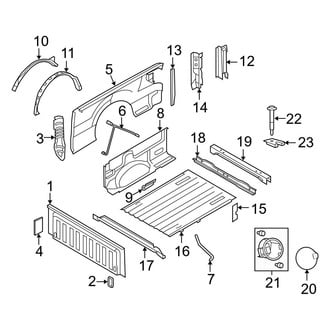 Ford OE - Pick Up Box - Front & Side Panels (6.5' Box), (FX2 / FX4 / Harley-Davidson Edition / King Ranch / Lariat / Platinum / STX / XL / XLT)