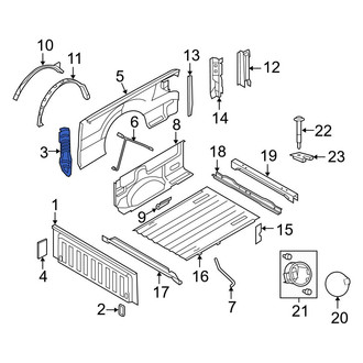 Ford OE - Front Left Truck Bed Panel Reinforcement