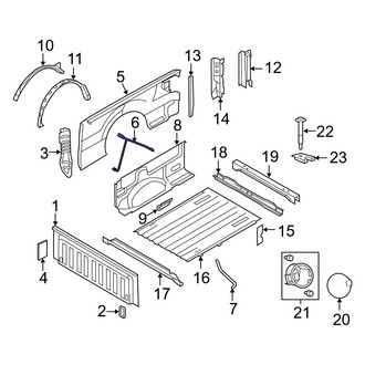 Ford OE - Front Right Truck Bed Panel Brace