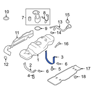 Ford OE - Rear Fuel Tank Strap