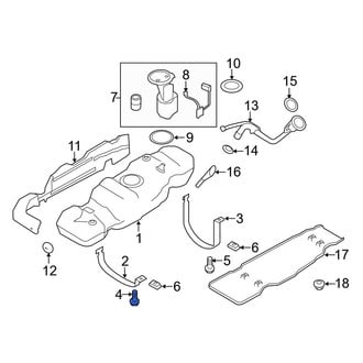 Ford OE - Front Fuel Tank Strap Bolt