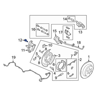 Ford OE - Brake Backing Plate Bolt