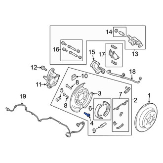 Ford OE - Brake Backing Plate Bolt