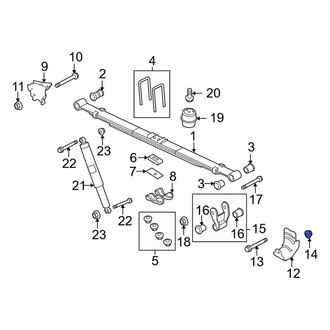 Ford OE - Lower Suspension Strut Nut