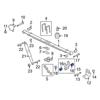 Ford OE - Rear Leaf Spring Bushing