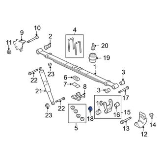 Ford OE - Front Suspension Control Arm Nut
