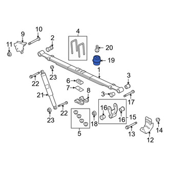 Ford OE - Rear Leaf Spring Bumper