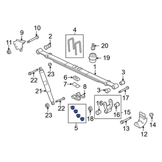 Ford OE - Front Suspension Control Arm Nut