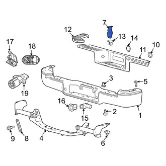 Ford OE - Rear Left Inner Bumper Face Bar Mount
