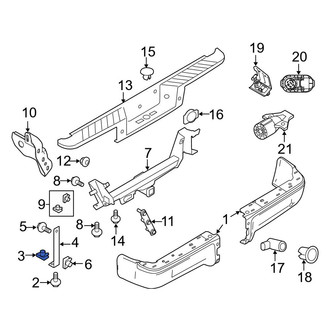 Ford OE - Bumper Face Bar Nut