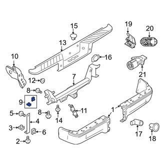 Ford OE - Bumper Face Bar Nut
