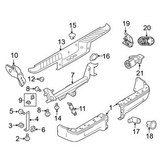 Ford OE - Rear Bumper - Bumper & Components (FX2 / FX4 / King Ranch / Lariat / Limited / Platinum / STX / XL / XLT)
