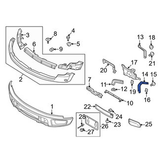Ford OE - Front Right Outer Bumper Face Bar Bracket