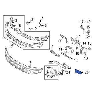 Ford OE - Front Left Bumper Cover Spacer Panel