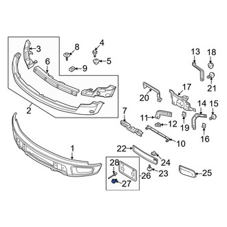 Ford OE - Front License Plate Bracket Screw