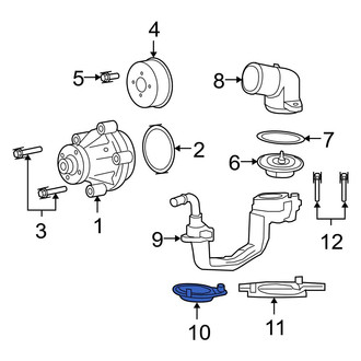 Ford OE - Right Engine Coolant Thermostat Housing Gasket