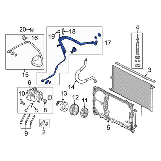 Ford OE - A/C Manifold Hose Assembly