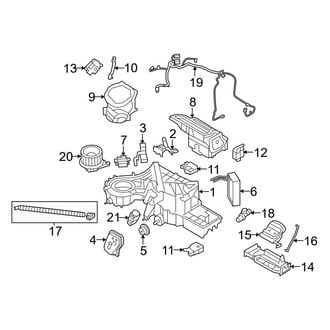 Ford OE - Air Conditioner & Heater - Evaporator & Heater Components (With Dual Zone Auto A/C), (SVT Raptor)