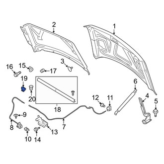 Ford OE - Front Right Hood Stop Buffer
