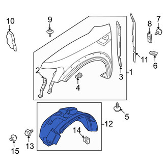 Ford OE - Front Right Fender Splash Shield