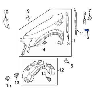 Ford OE - Fender Nut
