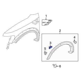 Ford OE - Wheel Arch Molding Clip