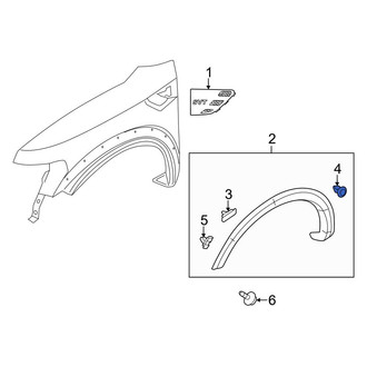 Ford OE - Wheel Arch Molding Clip