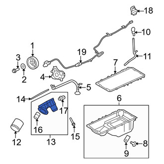 Ford OE - Engine Oil Filter Adapter