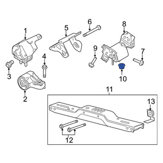 Ford OE - Automatic Transmission Mount Nut