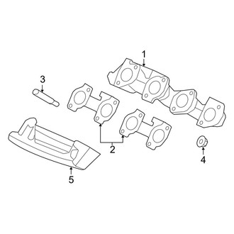 Ford OE - Exhaust System - Exhaust Manifold (SVT Raptor 5.4L)