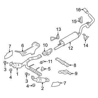Ford OE - Exhaust System - Exhaust Components (SVT Raptor 5.4L)