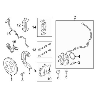 Ford OE - Front Suspension - Brake Components (SVT Raptor)