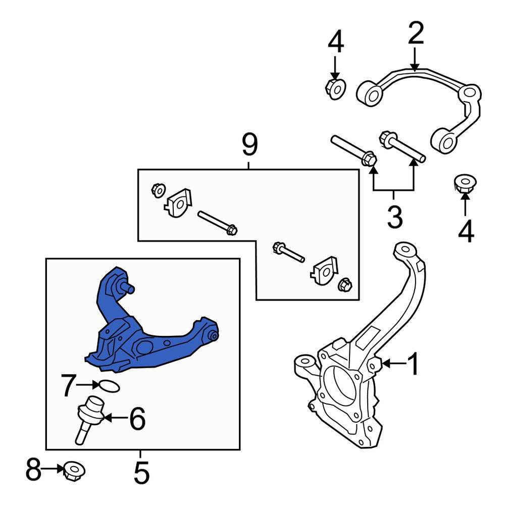 Ford OE AL3Z3078B Front Right Lower Suspension Control Arm
