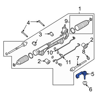 Ford OE - Outer Steering Tie Rod End