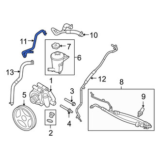 Ford OE - Power Steering Return Hose