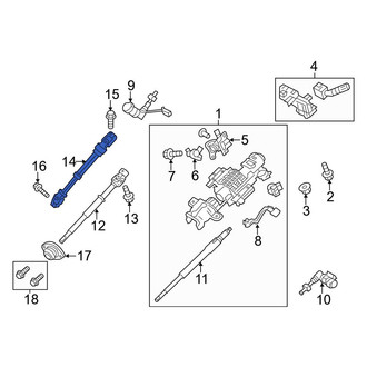 Ford OE - Lower Steering Shaft