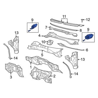 Ford OE - Right Cowl Seal