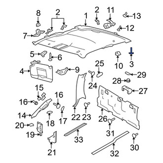 Ford OE - Trunk Trim Panel Clip