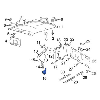 Ford OE - Right Upper Cowl Side Panel