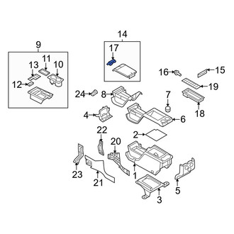 Ford OE - Center Console Latch
