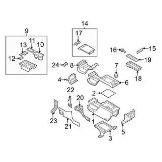 Ford OE - Front Console (Console & Trim), (SVT Raptor)