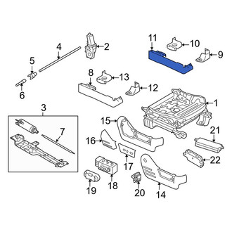 Ford OE - Front Left Outer Seat Track Cover