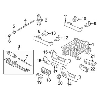 Ford OE - Seats & Tracks - Tracks & Components (Power Seat), (SVT Raptor)