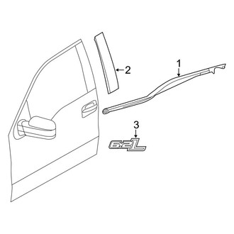 Ford OE - Front Door - Exterior Trim (SVT Raptor)
